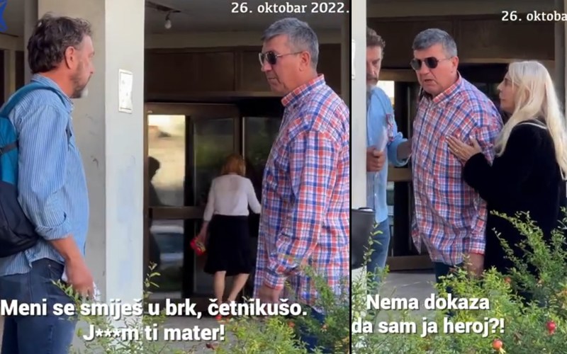 Pojavio se video kako je Zoka Čegar napao novinarku: Što nisi objavila da sam narodni heroj i da sam odbranio Bosnu