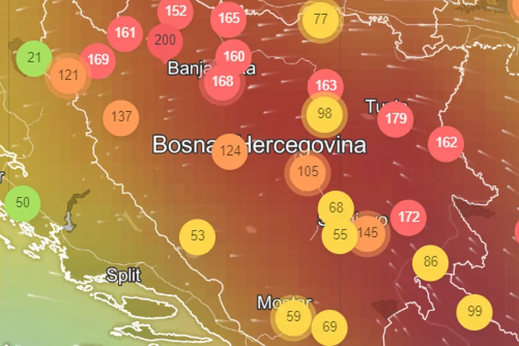 Građani BiH udišu zagađen zrak: Ovo su gradovi sa najzagađenijim zrakom