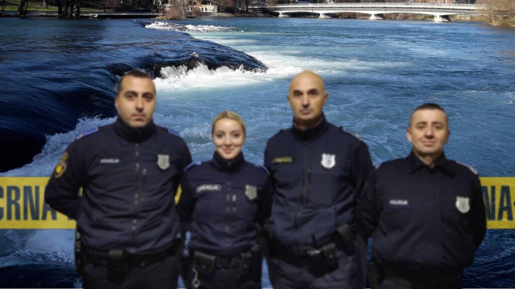 Ovo su hrabri policajci i policajke koje su spasili muškarca iz hladne Une