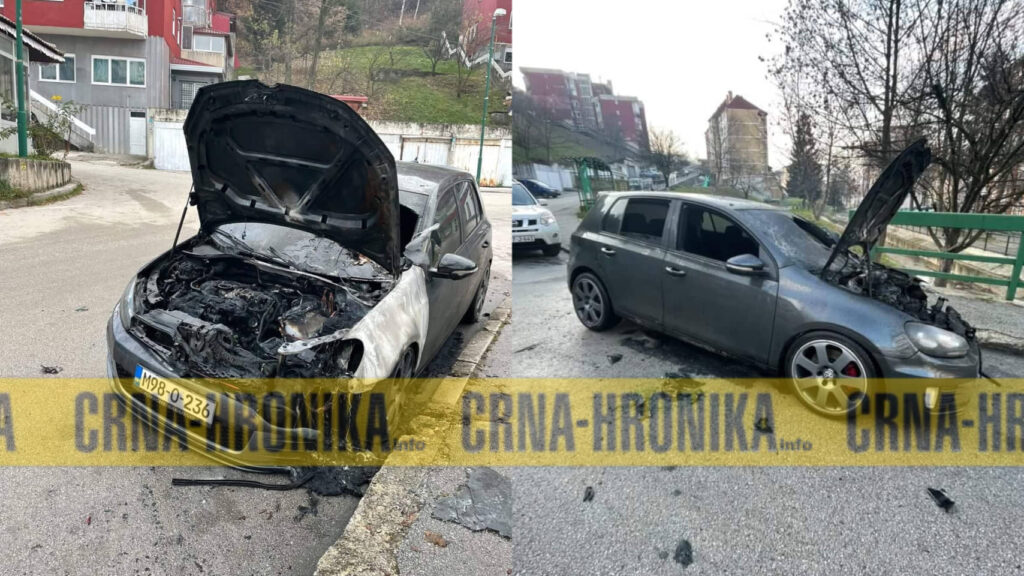 (VIDEO) Nova paljevina u Vogošći. Izgorio Golf 6 GTI