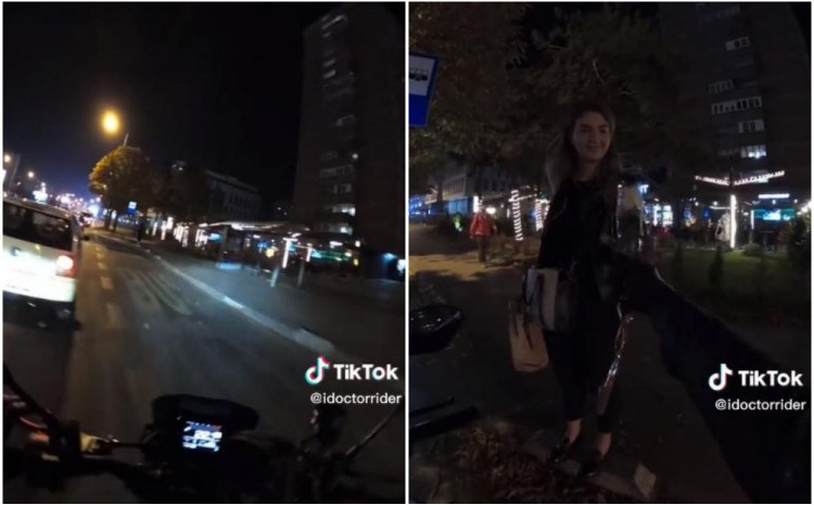 (VIDEO) Motociklista iz Sarajeva poklanjao pješacima ruže