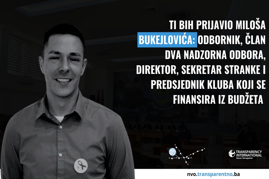 Samo u BiH: Bukejlović u isto vrijeme vijećnik, član dva nadzorna odbora, direktor, sekretar stranke i predsjednik kluba koji se finansira iz budžeta