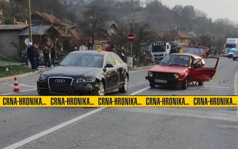 Sudar na M-17 kod Zenice. Dvije osobe hitno prevezene u bolnicu