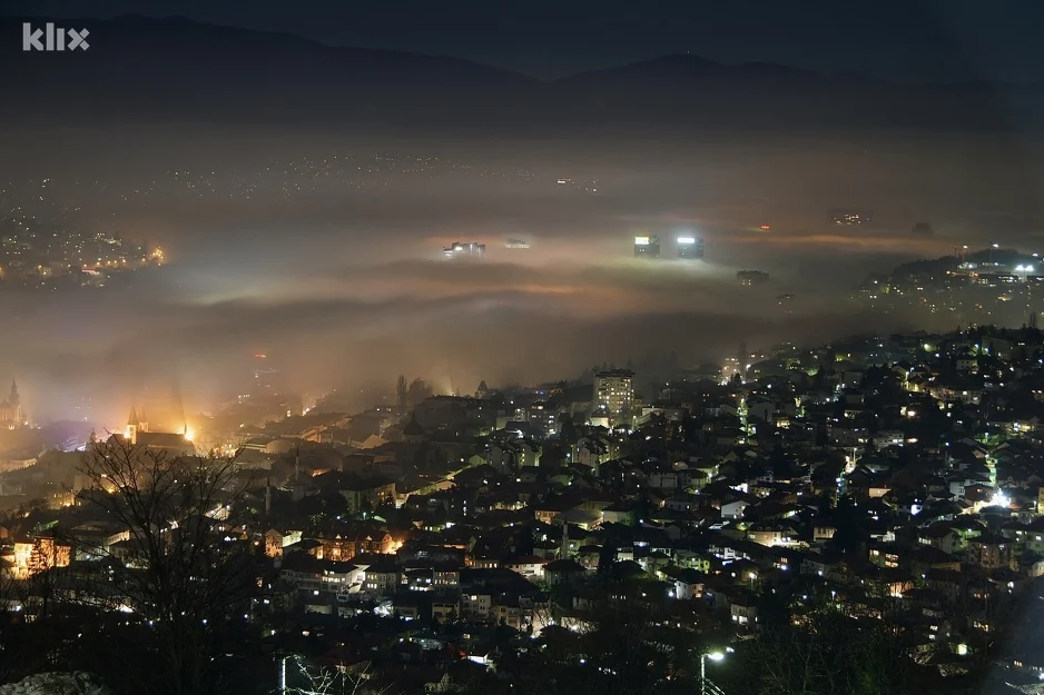 Sarajevo večeras najzagađeniji grad u Bosni i Hercegovini