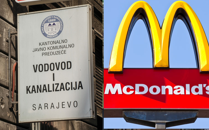 Vodovod prozvao McDonald's: Dužni ste nam 12.000 KM!