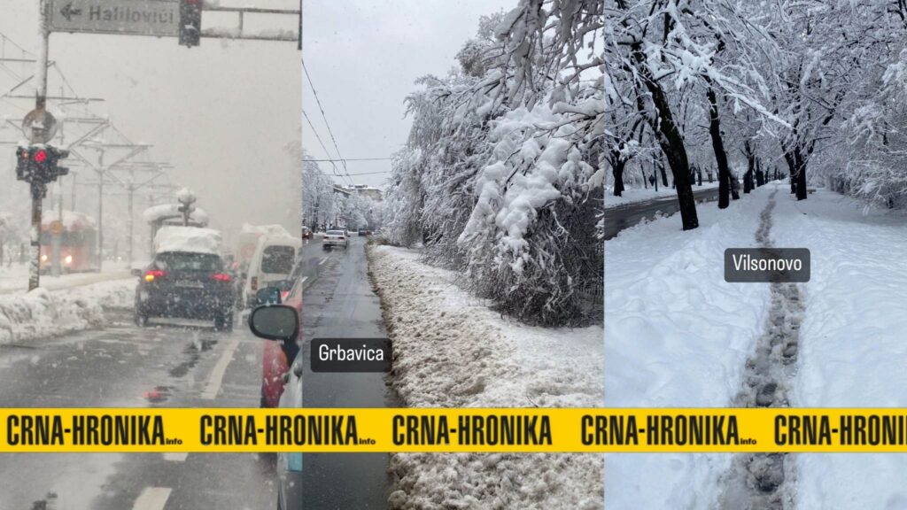 Saobraćajni kolaps u Sarajevu, vozila stoje, pješaci negoduju