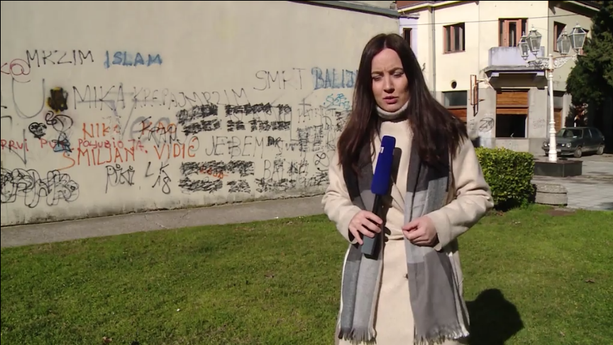 Sramotni grafiti u Čapljini prefarbani: MUP HNK šuti ili štiti počinioce?