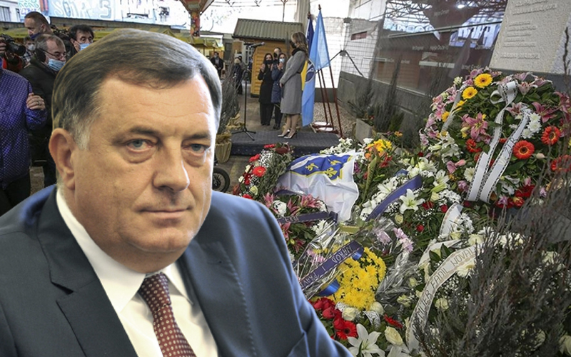 Milorad Dodik mora krivično odgovarati zbog osporavavanja četiri haške presude u vezi masakra na Markalama