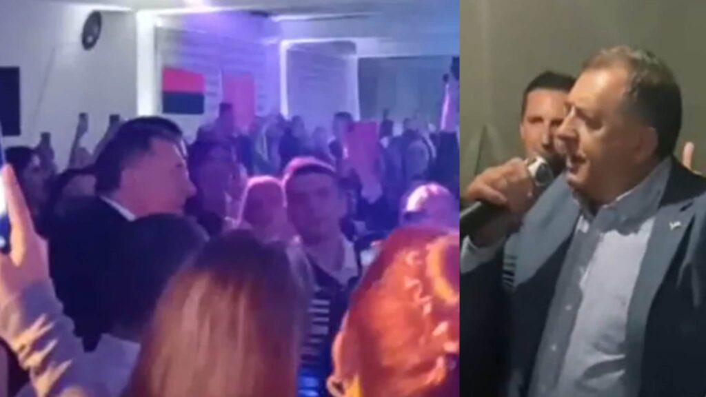 (VIDEO) Dodik pjevao sa Nikolom Rokvićem proslavi 8. marta u Doboju