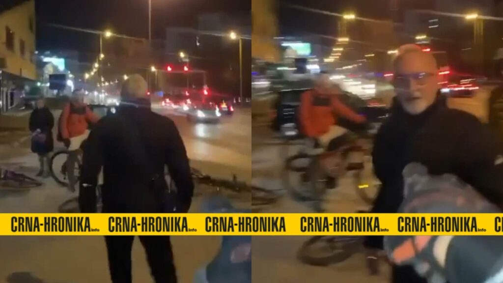 (VIDEO) Muškarac napao djecu na biciklima u Tuzli. Oni ga snimali telefonom a on pokušao baciti biciklo u rijeku