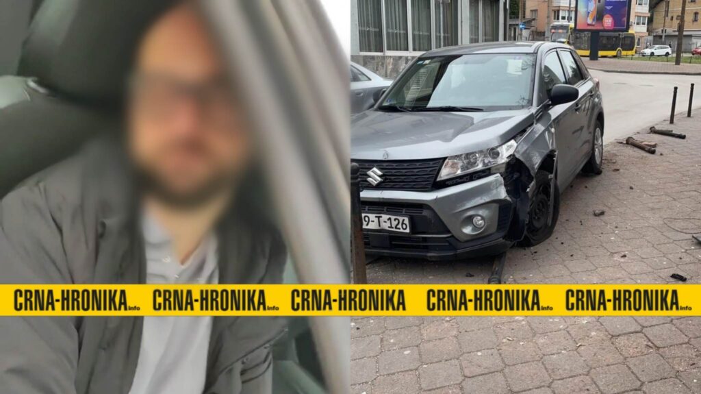 (FOTO) Pijani profesor iz Sarajeva zaspao u automobilu poslije nesreće