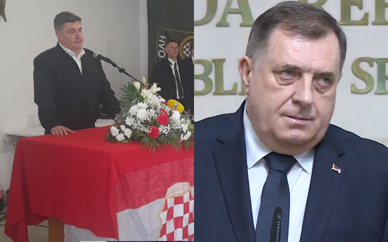 Dodik Milanoviću: Hrvatska vojska je u Republici Srpskoj gubitnička