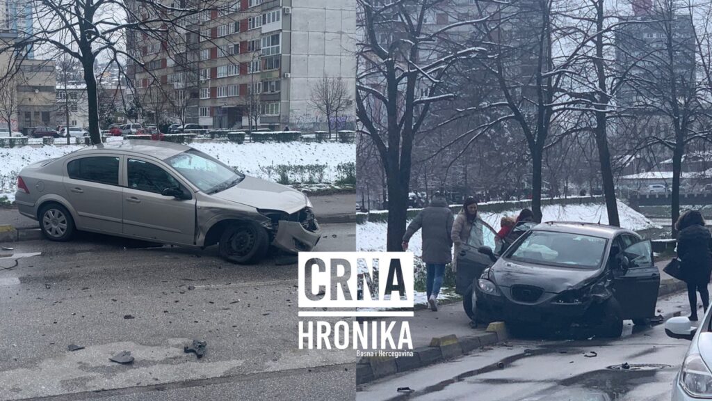 (FOTO) Teška nesreća u Sarajevo: Materijalna šteta na četiri automobila