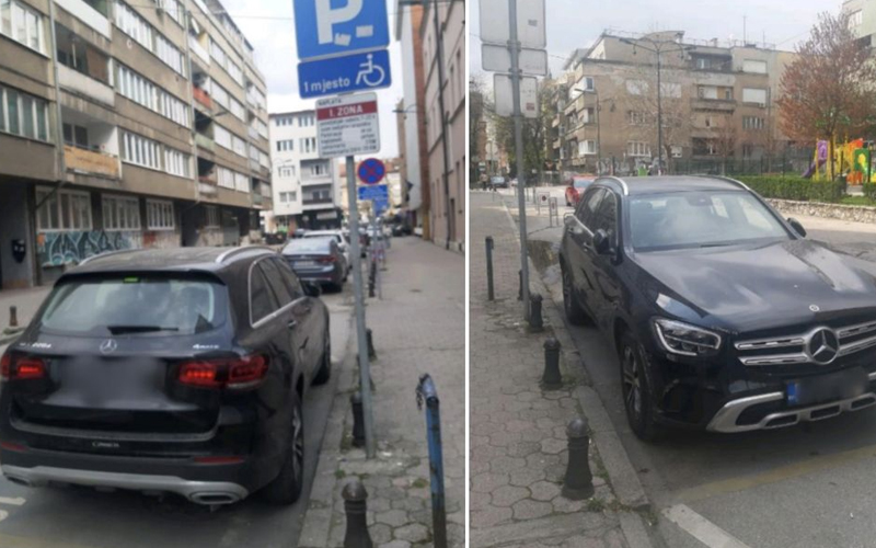 Bogati vozač parkirao svog Mercedesa na invalidsko mjesto