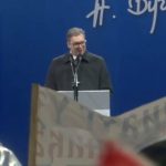 Vučić na mitingu: Ovo je posljednje veče koje vam se obraćam kao predsjednik SNS