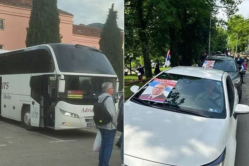 Sve im plaćeno samo da podrže Vučića: Političari i građani iz RS-a otišli na miting u Beograd