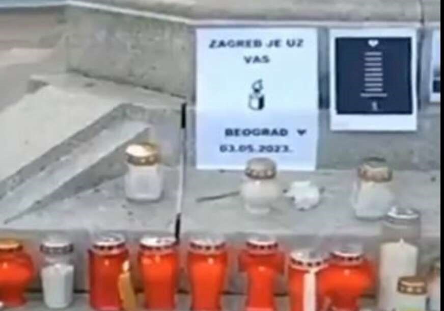 (VIDEO) Zagreb za stradale beogradske đake: Okupili se ljudi svih generacija na Cvjetnom trgu