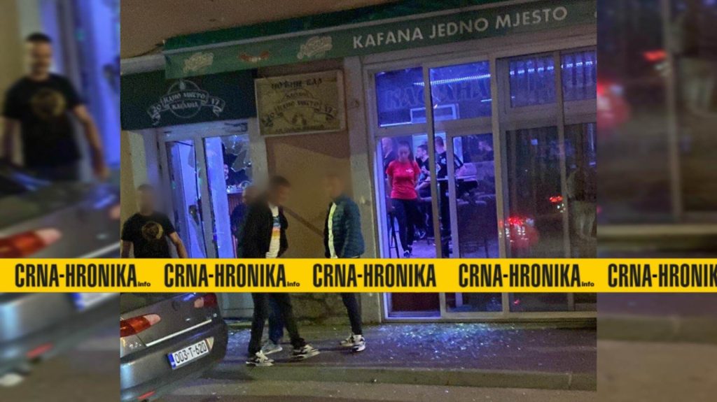 Muškarac demolirao kafe objekat “Kafana jedno mjesto”: Privela ga policija