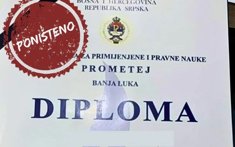 Poništeno 167 diploma fakulteta u Banjoj Luci