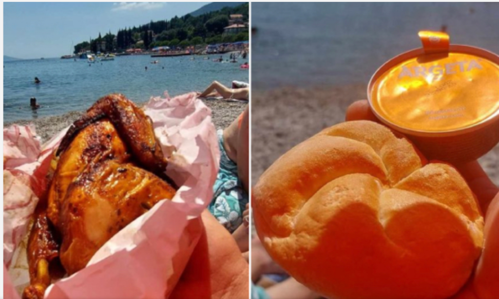 (FOTO) Emir na plažu u Hrvatskoj donio pečeno pile i paštetu