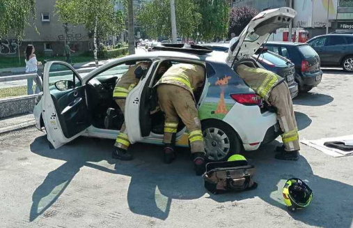 Sarajevo: Vatrogasci intervenisali zbog curenja plina iz vozila na Otoci