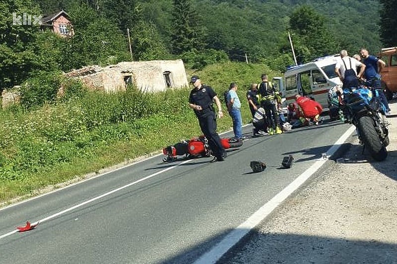 U nesreći kod Hadžića povrijeđen motociklista, moguća gužva na cesti