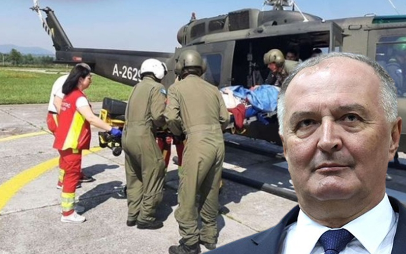 Helikopter OSBiH spasio život Turkinji na Maršu mira. Helez nagradio vojnike