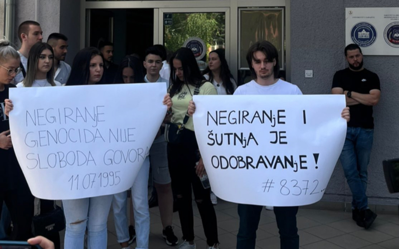 Studenti izašli na proteste zbog kolegica koje veličaju ratne zločince