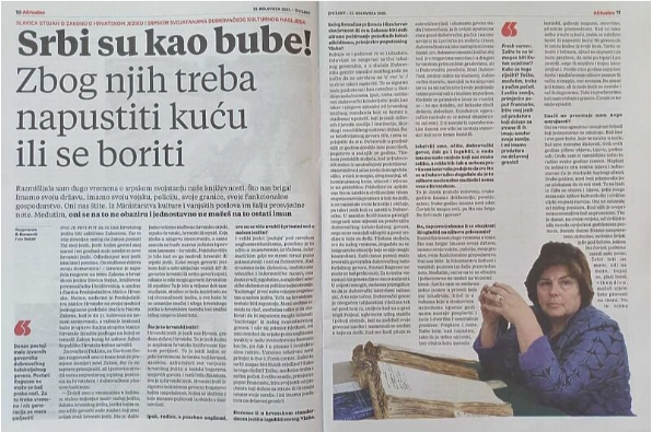 Radikalni stavovi hrvatske književnice o Srbima, poručila da ih treba istrijebiti kao bube