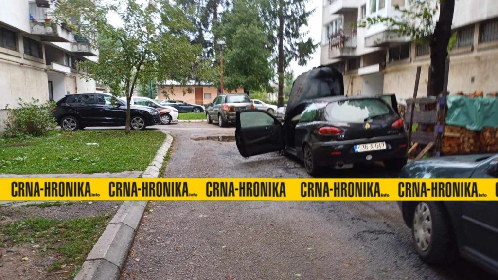 (VIDEO) U Hrasnici izgorio Alfa Romeo