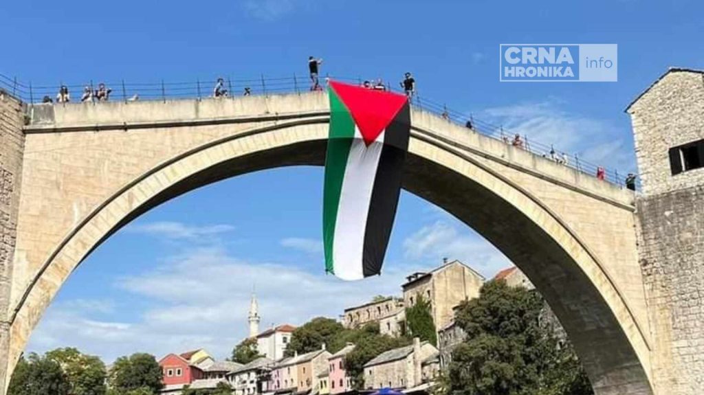 U Mostaru postavljena zastava Palestine