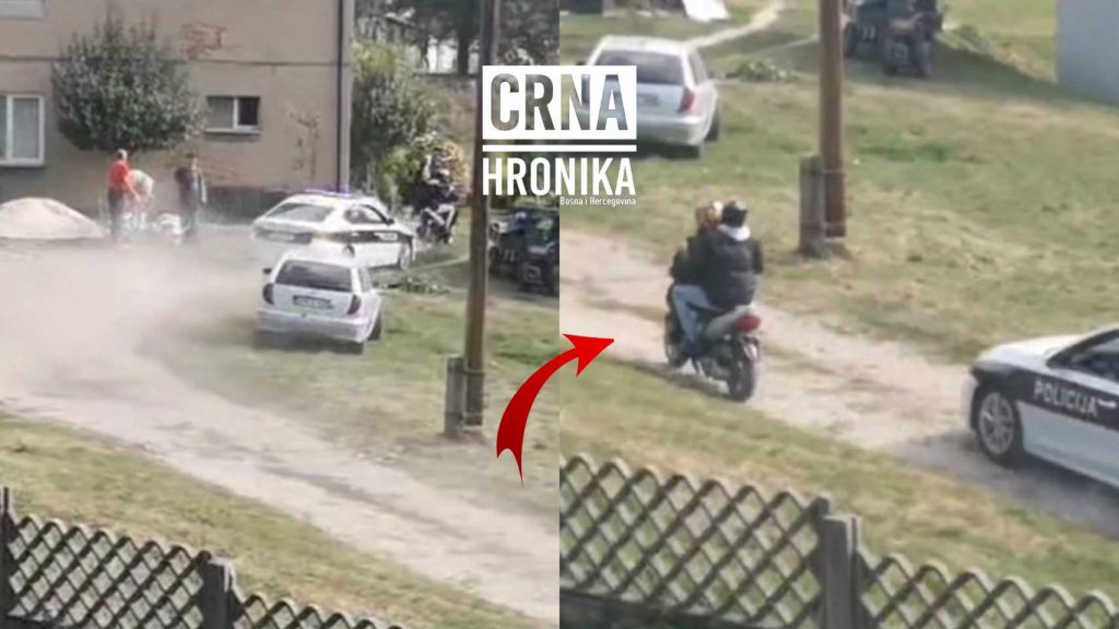 Neobičan video iz Zenice: Pogledajte kako je motorista pobjegao policiji