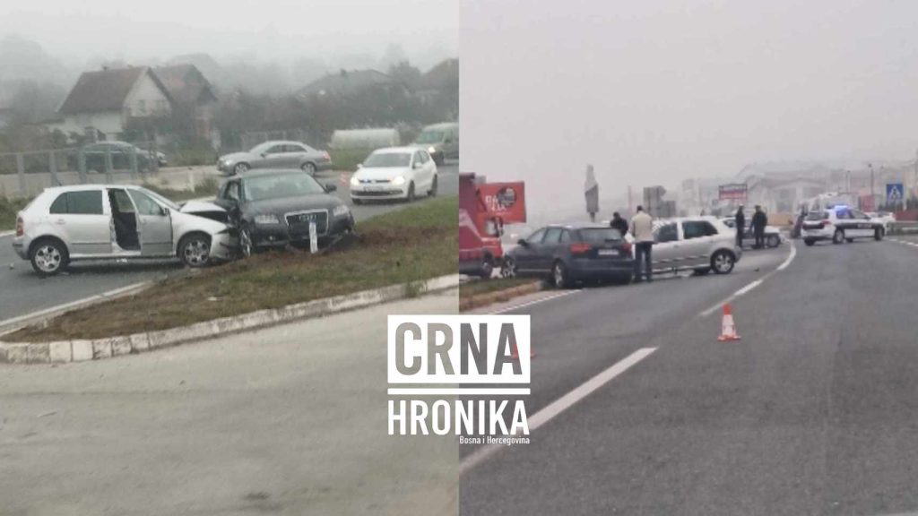 (FOTO) Nesreća u jutarnjim satima kod Viteza: “Sudar dva automobila”