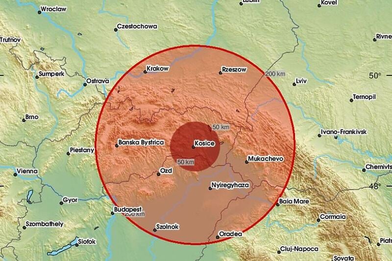 Snažan zemljotres pogodio Slovačku