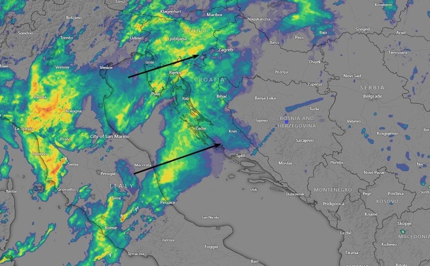 Oglasili se meteorolozi i najavili jake udare vjetra i grmljavinu