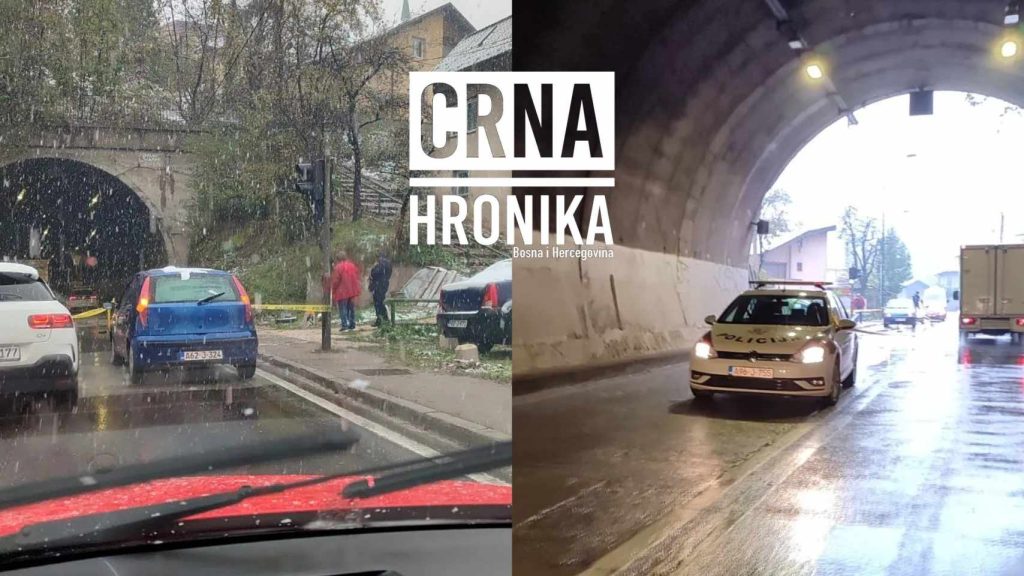 (FOTO) Teška nesreća na Bistriku: Udaren pješak ispred tunela