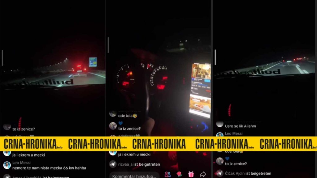 (VIDEO) Divljanje mladih prema Zenici: Trkali se i snimali sve za TikTok