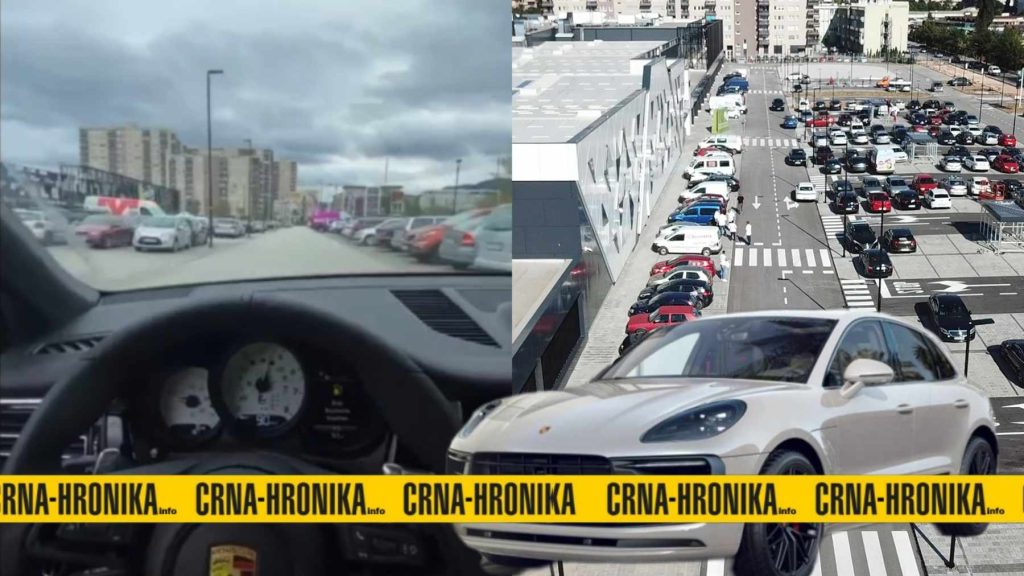 (VIDEO) Bahati vozač vozio preko 100 km/h na parkingu sarajevskog tržnog centra