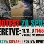 Sutra veliki protest u Konjicu za spas rijeke Neretve