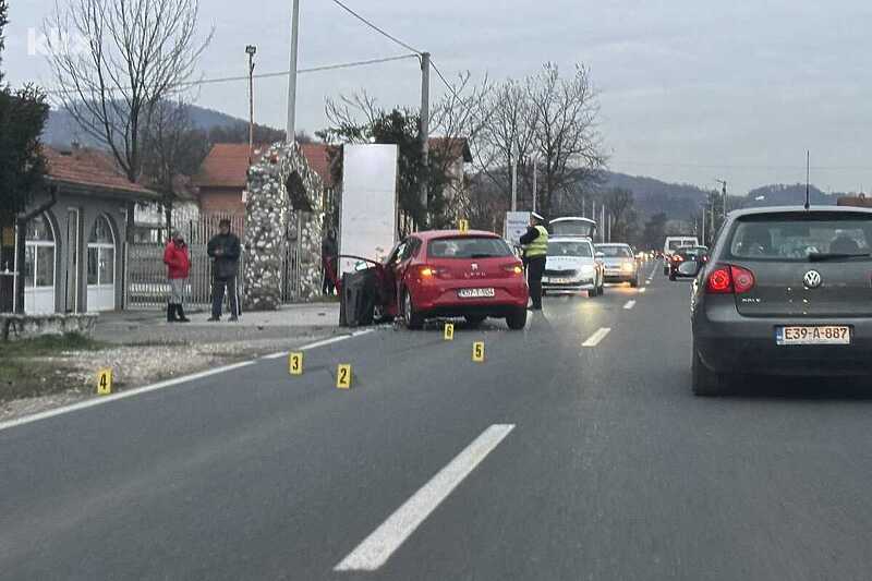 Nesreća na magistralnom putu kod Živinica, povrijeđena jedna osoba