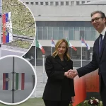 Zastavna zabuna u Beogradu: Premijerka Italije dočekana s mađarskim šarmom