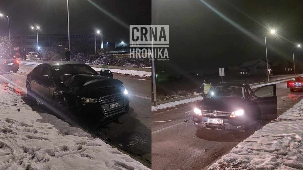 (FOTO) Misteriozna nesreća u Bihaću: Sin od policajca vozio skupocjenog Audi-ja pa se zabio u putnički automobil?