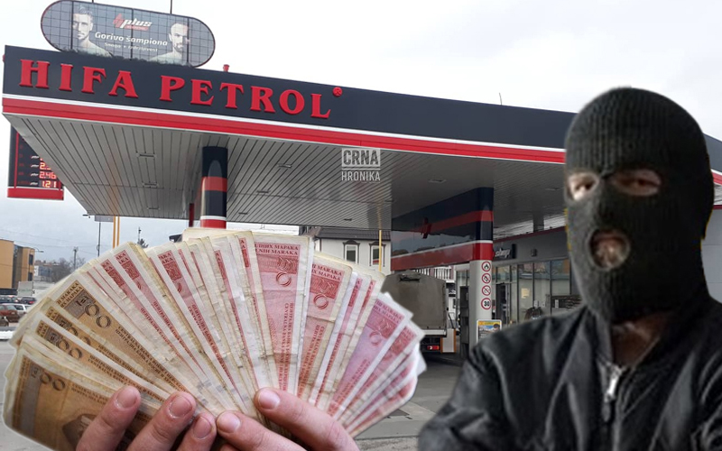 Sarajevo: Maskirani razbojnik opljačkao benzinsku pumpu Hifa petrol