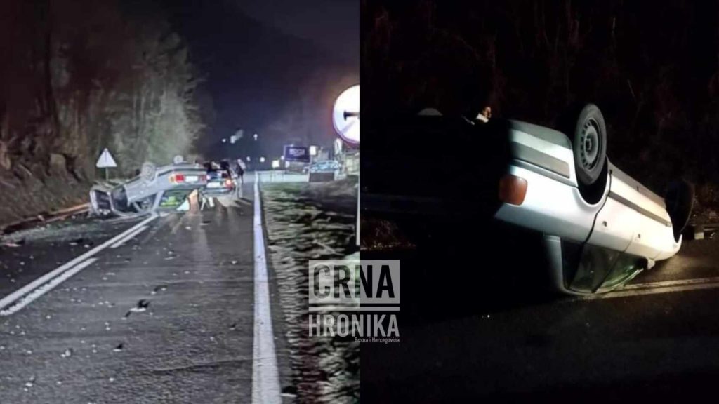 (VIDEO) Teška nesreća kod Konjica: “Mladići preticali, pa udarili u automobil. Vozili 120 km/h”