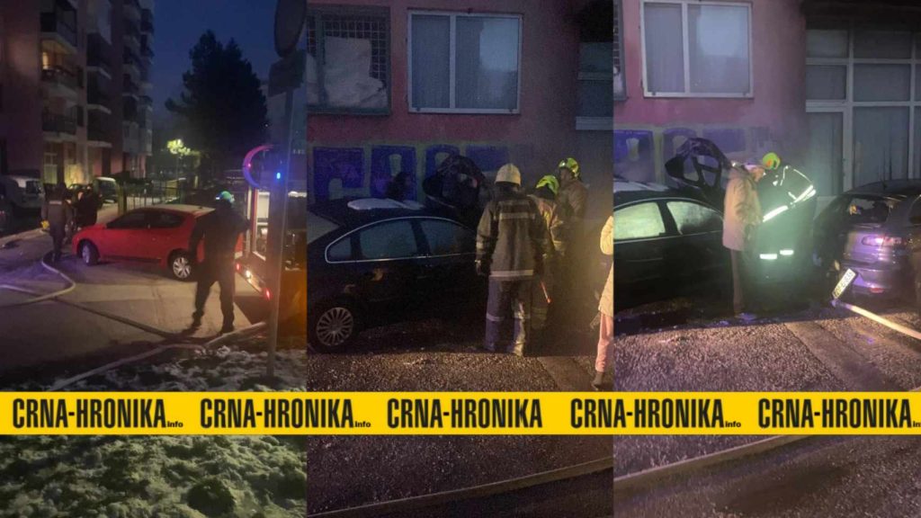 (FOTO) Ponovo paljevina u Sarajevu: Izgorila dva putnička automobila