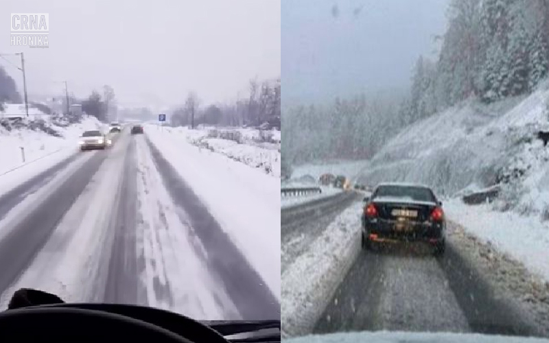 Stanje na cestama je loše, zimske službe ponovo iznenadio snijeg