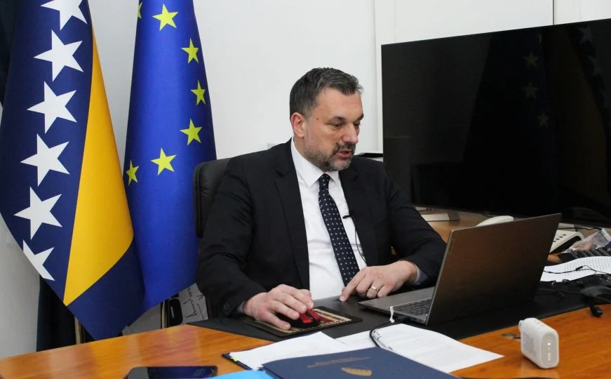 Ministar vanjskih poslova BiH održao online sastanak s ambasadorima akreditovanim u EU