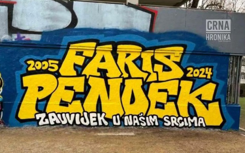 Napravljen mural u spomen Farisa Pendeka: “Zauvijek u našim srcima”