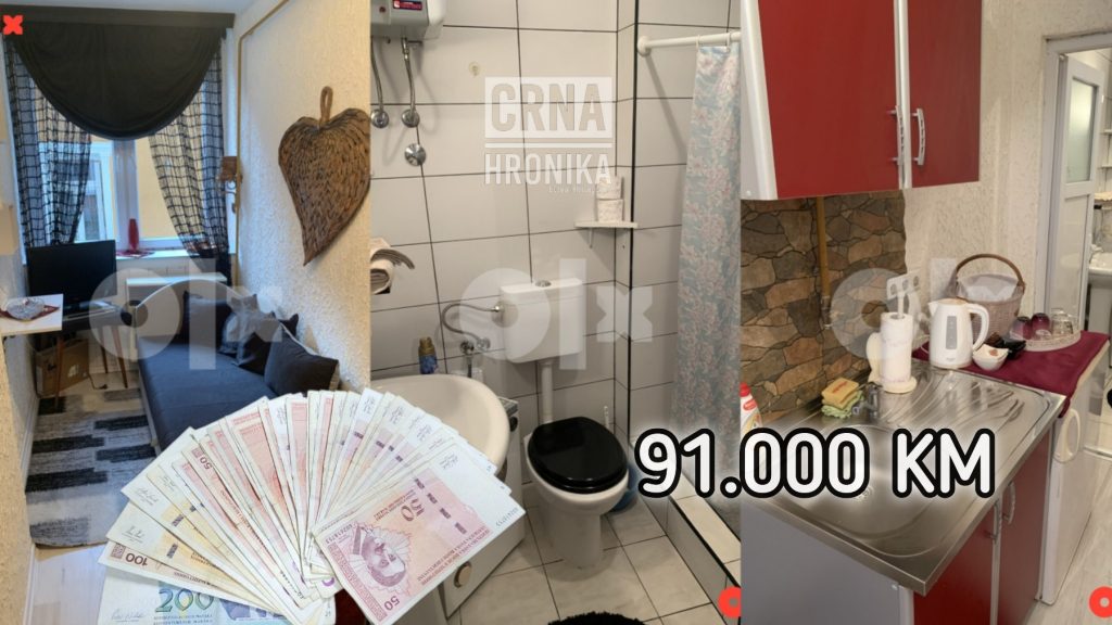 (VIDEO) U Sarajevu se prodaje stan od 12 kvadrata za 91.000 KM: “Cijena kvadrata 7.500 KM”