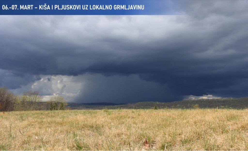 Nove padavine u Bosni i Hercegovini, očekuje se kiša i snijeg u planinskim područjima